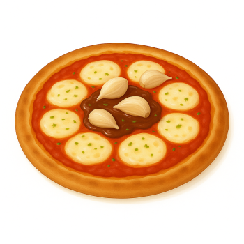 Pizza à l'ail
